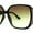Black Peach - Yellow, variant on Womens Glitter Side Trim Oversize Luxe Butterfly Plastic Sunglasses Black Blue