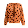 thumbnail image 4 of Endives Cardigan Sweaters for Women Fuzzy Long Sleeve Crew Neck Button-Front Open Knit Cardigan Sweater Outerwear XXL, 4 of 4