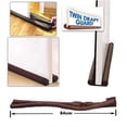 thumbnail image 2 of Doble protector de tiro para puertas y ventanas Sellos aislantes de doble cara - Marrón Hampton Direct 60190, 2 of 5
