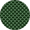 thumbnail image 1 of Ahgly Company Indoor Round Patterned Green Pepper Green Area Rugs, 8' Round, 1 of 1