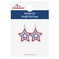thumbnail image 2 of Way to Celebrate Americana Patriotic Crystal Star Earrings, 2 of 4