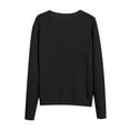 thumbnail image 6 of idosla Women's Knit Cardigan Sweaters Casual Long Sleeve Open Front Button Down Trendy Jackets Outerwear (Black, XXL), 6 of 8