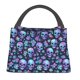 thumbnail image 1 of Easygdp Skull purple flower Bolsa de Almuerzo Insulada Reutilizable, Bolsa de Mano y Bandolera para Oficina, Trabajo, Viajes, 1 of 6