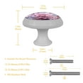 thumbnail image 5 of Petal Flower Fluorescent Drawer Pulls with Screws: Round 4-Pack Glow-in-the-Dark Knobs for Cabinets, Wardrobes, and Dressers - Furniture Decor with Door Knobs, Drawer Handles, 5 of 6