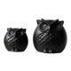 thumbnail image 2 of Cat Owl Figurine Ceramic Statue for Decor 2Pcs Cartoon Black Desktop Decorations, 2 of 4
