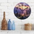 thumbnail image 3 of Yayeee 10" Wall Clock Battery Operated Quartz Round Silent Non-Ticking Home Decor, Beautiful Mountain, 3 of 6