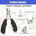 thumbnail image 4 of Vocoste Toenail Clippers Set for Thick Nails Ingrown Toenails Clipper for Seniors Professional Nail Pedicure Kit, 4 of 6