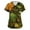 Orange, variant on OIOLOYJM St. Patrick's Day Scrubs Tops for Women 2026 Funny Stretchy Clover Print Scrubs V-Neck Short Sleeve Shirts Holiday Blouse with 2 Pockets Green L