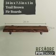 Industrial Pipe Wooden Shelves Restore by Pipe DÉCOR Premium Ponderosa