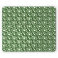 thumbnail image 1 of Jungle Foliage Mouse Pad, Demonstration of Beach Setting Tree Leaves Pattern in Cartoon, Rectangle Non-Slip Rubber Mousepad, Fern Green Peacock Green, by Ambesonne, 1 of 2