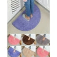 Half Moon Round Washable Soft Antislip Mat Rug Bathroom Bedroom Kitchen Rug Doormat Hotel Hall
