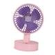thumbnail image 5 of Ventilador de mesa, ventilador de escritorio, 3 velocidades, cabezal inclinable de 30 grados, recargable por USB Rosa, 5 of 9