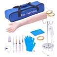 thumbnail image 1 of VEVOR Phlebotomy Practice Kit, IV Venipuncture Intravenous Training Kit, High Simulation IV Practice Arm Kit with Carrying Bag, Practice and Perfect IV Skills, 1 of 9