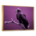 thumbnail image 2 of Designart "Regal Purple Eagle'S Grace Among The Branches" Animals Eagle Floater Framed Wall Decor, 2 of 5