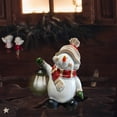 thumbnail image 6 of CarpNettore Solar Garden Snowman Statue Garden Lantern Decor Lamp Realistic Creative Snowman, 6 of 9
