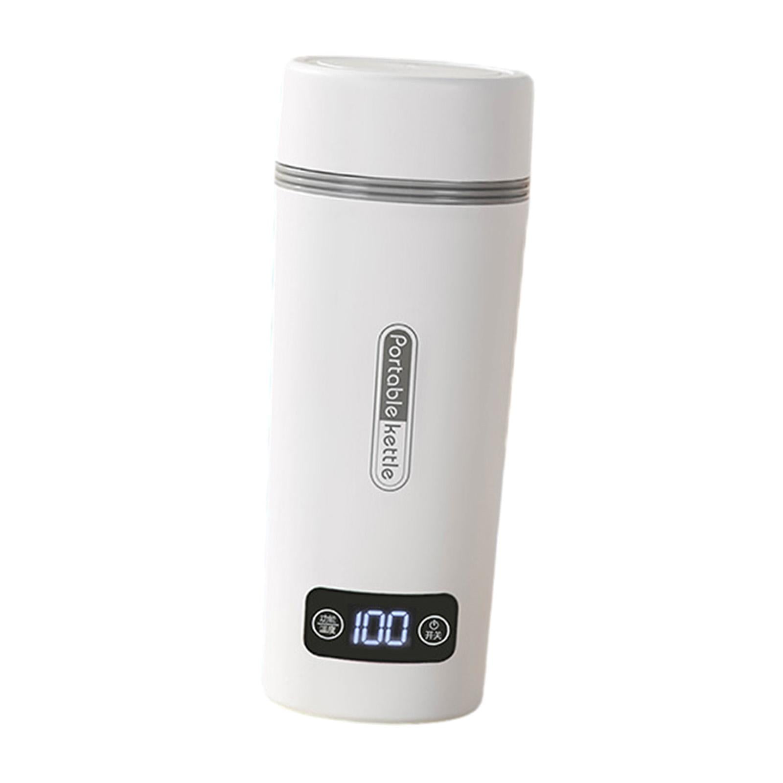 350ml Portable Kettle Electric Tea Kettle Insulated Smart Teapot Coffee Kettle Small Water Boiler for Parties Household Trips white