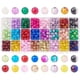 thumbnail image 1 of 600 cuentas de vidrio de 8 mm, 24 colores, redondas y sueltas, 1 of 9