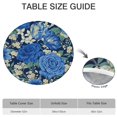 thumbnail image 6 of Pioneer Flower Floral Print Pattern Round Fitted Tablecloth with Elastic Edge,Dining Table Cover Waterproof,Outdoor Round Tablecloth for Camping,Dining,Indoor and Outdoor, 6 of 7
