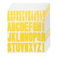 thumbnail image 1 of Uxcell 9.1 x 7.7 pulgadas 8 Hojas Calcomanías de Letras Letras de Vinilo para Calcomanía Interior Exterior Amarillo, 1 of 5