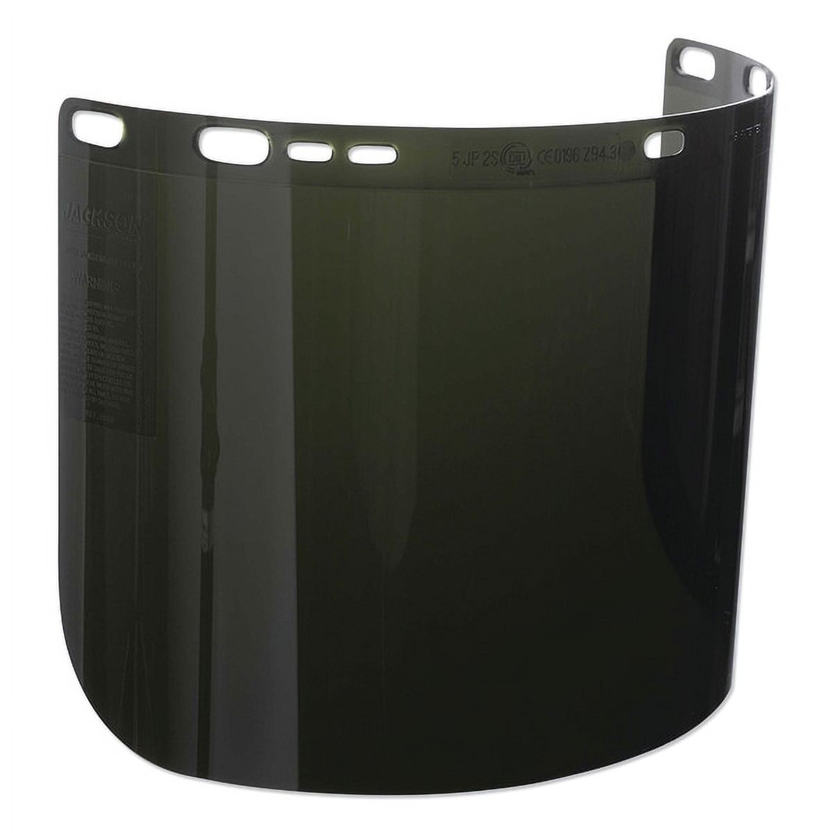 Jackson Safety F50 Specialty High Impact Face Shield (28633), Polycarbonate, 8” x 15.5” x 0.06”, IRUV 5.0, Face Protection, Unbound, 50 Shields / Case