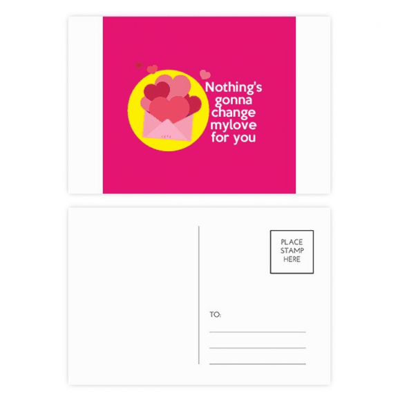 English Classic Emotional Lyrics Love Postcard Set Birthday Mailing Thanks Greeting Card