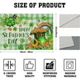 thumbnail image 4 of St. Patrick''s Day Placemats Set of 4, 12x18 Inch Lucky Shamrocks Coins Hat Green Buffalo Plaid Place Mat Heat Resistant Washable Dining Table Mat Spring Season Kitchen Party Decor, 4 of 8