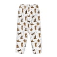 thumbnail image 5 of Naloa German Shepherd Dog Print Women’s Ultra-Soft Comfy Pajama Lounge Pants with Pockets & Drawstring, 5 of 8
