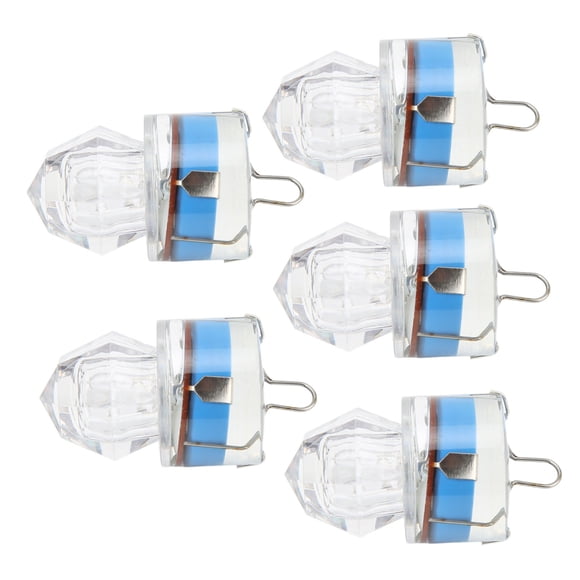 Fishing Lure Light, Bass Lure Light Shape 5Pcs Flashing For Freshwater Blue,Green,Red,White