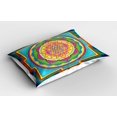 thumbnail image 2 of Ambesonne Rainbow Mandala Pillow Sham, Southeast Motifs, 36" X 20", Multicolor, 2 of 2