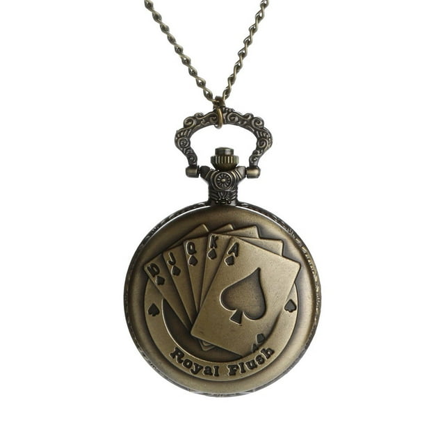 TIMIFIS Pocket Watch Personalized Pattern Steampunk Vintage Quartz Roman Numerals Pocket Watch - Summer Savings Clearance