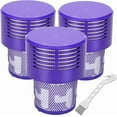 thumbnail image 1 of Filtros V10 de Repuesto para la Serie Cyclonic Dyson V10, V10 Absoluto, V10 Animal, V10 Total Clean, SV12, Repuesto N.o de Pieza. 969082-01, Paquete de 3 Filtros + 1 Cepillo de Limpieza, 1 of 10