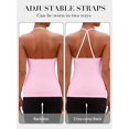 thumbnail image 4 of Sociala Halter Tank Tops for Womens Backless Gym Workout Tops Adjustable Strap Camisoles Built-in Bra, 4 of 10