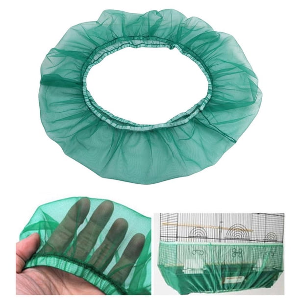 Cubierta para jaula de pájaros Perfecl Nylon Tela ventilada M L Verde-L