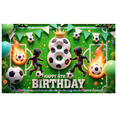thumbnail image 7 of Yatrandify Green Balloon Soccer Banner Happy 8th Birthday Party Decoration Kids Celebration Backdrop for Soccer Party Children Event, 7 of 7