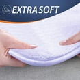 thumbnail image 4 of Extra Thick Memory Foam Bath Rug (17x24 Lavender) Non Slip Absorbent Super Cozy Velvet Bathroom Mat, Luxury Soft Plush Small Carpet for Bath Room Shower Floor Tub, Machine Wash Dry, 4 of 6