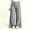 Gray, variant on Women's Solid Plus Size Wide Leg Yoga Pants Elastic High Waist Loose Flowy Long Trousers Soft Casual Loungewear Bottoms for Fitness and Outdoor Activities XL-5XL White