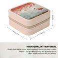 thumbnail image 2 of Autua Flamingo Theme Jewelry Box for Necklace, Ring, Earring - Compact Travel Size Organizer with Multiple Storage Spaces and Zipper Closure Pink, 2 of 5