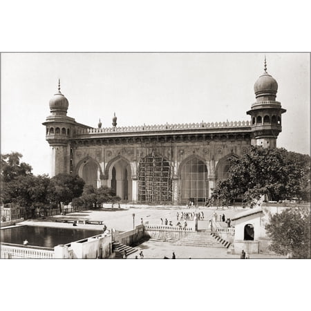 24"x36" Gallery Poster, Mecca Masjid, Hyderabad, India 1880