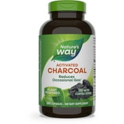 Nature's Way Activated Charcoal Capsules, 560 mg per 2-Capsule Serving, Unisex, 360ct