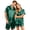 Dark Green, variant on Satin Pjs for Women Set Mens Pajamas Set Shorts Button Up Pajamas for Women Silk Pajama Set Satin Matching Pajamas for Couples Silk Button Down Pjs Set Women Men Short Sleeve 2 Pcs, Light Brown, 2XL