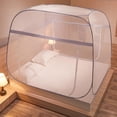 thumbnail image 5 of Mosquiteras plegables de verano, sin instalación, tienda de campaña yurta mongola con cremallera inferior, tienda de redes de malla de alambre de acero integrada, 5 of 5