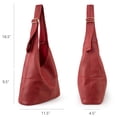 thumbnail image 3 of Bolso Hobo Montana West MWC2-122DRD de piel vegana ultrasuave, 3 of 7