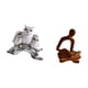 thumbnail image 5 of Figuras de búho de resina, estatua de pensador abstracto, figura de animal, escultura en miniatura moderna, decoración adecuada para dormitorio, sala, 5 of 8