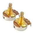 thumbnail image 2 of Yokua 2Pcs A500K/B500K Guitar Pots Shaft Taper Volumes Guitar Potentiometer, 2 of 11