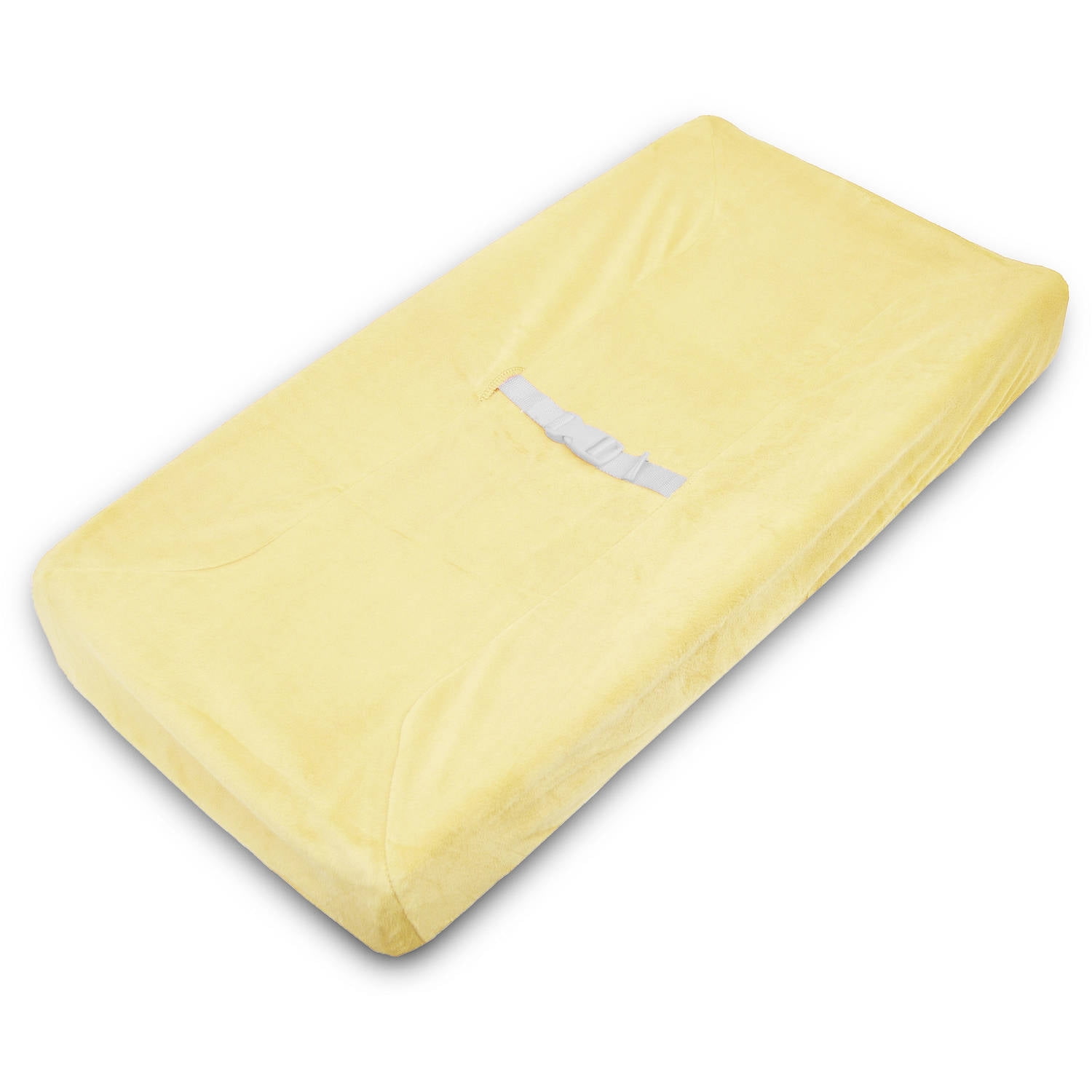 TL Care Heavenly Soft Chenille Fitted Contoured Changing Pad Cover, Maize, for Boys and Girls