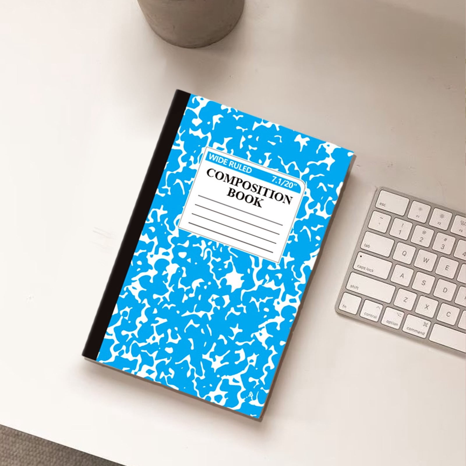 1 Pack Simple Notebook Exquisite Textured Notebook Sewing Notebook A5 Lined Diary Journal Diary Memo Notepad 30sheets 60 Pages for Office (Blue)