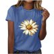 thumbnail image 1 of Camisetas de Manga Corta para Mujeres de Longitud Regular de Poliéster Sólido, Camiseta de Fiesta de Mayo Y Blusa Del Festival para la Primavera Y el Verano, 1 of 3