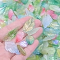 thumbnail image 2 of 30pcs High Quality Glass Leaf Beads Leaf Shaped Beads Loose Spacer Beads For Jewelry Making DIY Bracelet Earrings Accessories, 2 of 5