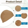 thumbnail image 3 of Uxcell 6 Pcs Sweat Wicking Cap Skull Cap Football for Men Brown, 3 of 7