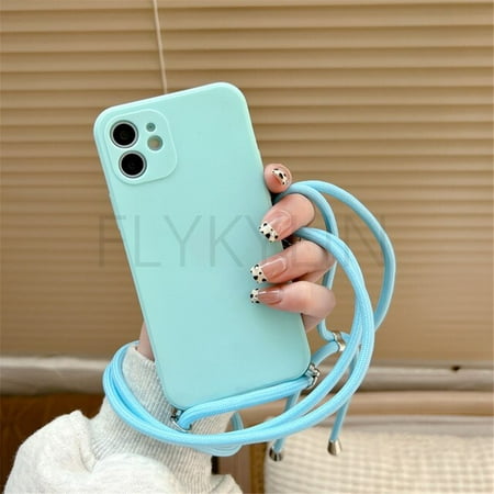 With Crossbody Lanyard Strap Phone Case For Huawei P40 Lite P20 P30 Pro Mate 20 Lite 30 Pro P Smart 2021 Soft Silicon Back Cover